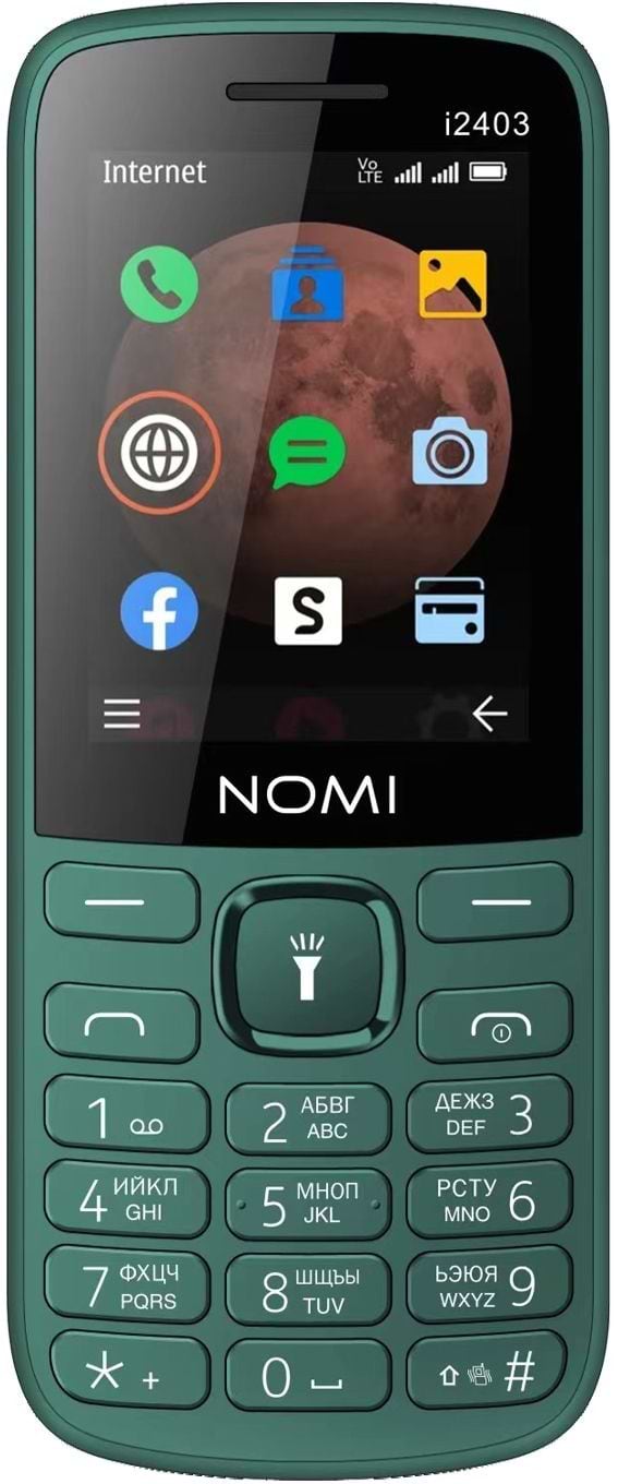 Мобильный телефон Nomi i2403 Dark Green - Фото 1
