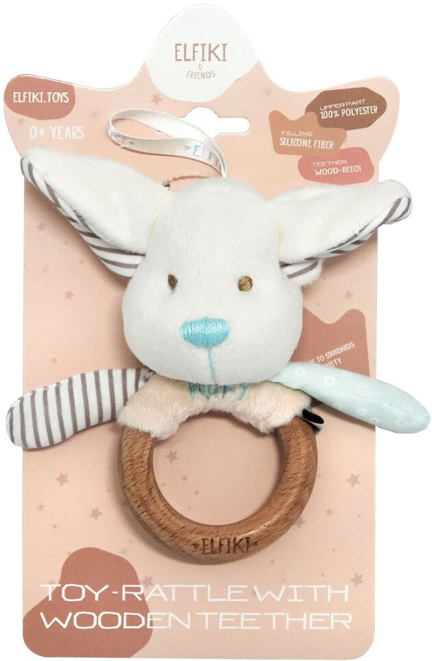 Прорізувач ELFIKI Іграшка - брязкальце ельфик пуфф (ІГ-0110)