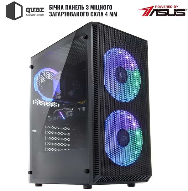 Фото - Системний блок QUBE QB i5 10400F GTX 1650 4GB 82 (i510400FGTX16504GB82)