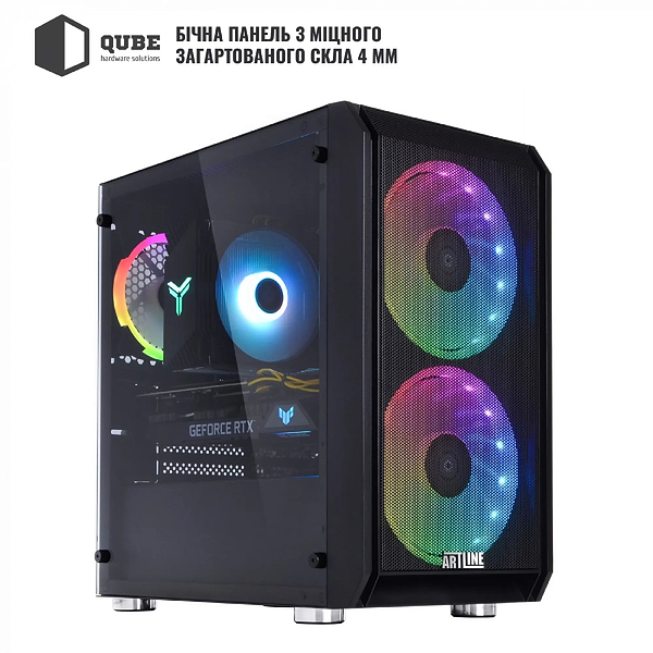 Фото - Системний блок QUBE QB i5 12400F RTX 5060 8GB NM 321010Win (i512400FRTX50608GBNM321010Win)