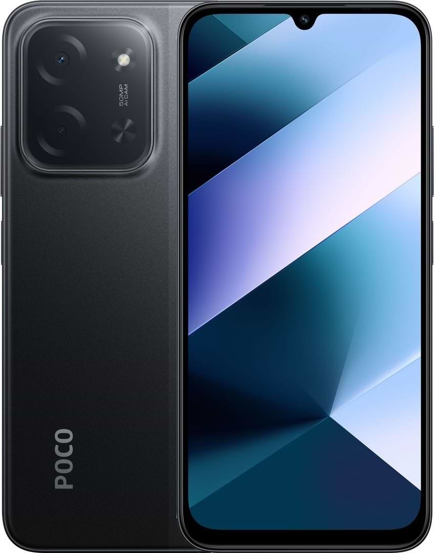 Смартфон Poco C85 6/128Gb Black - Фото 1