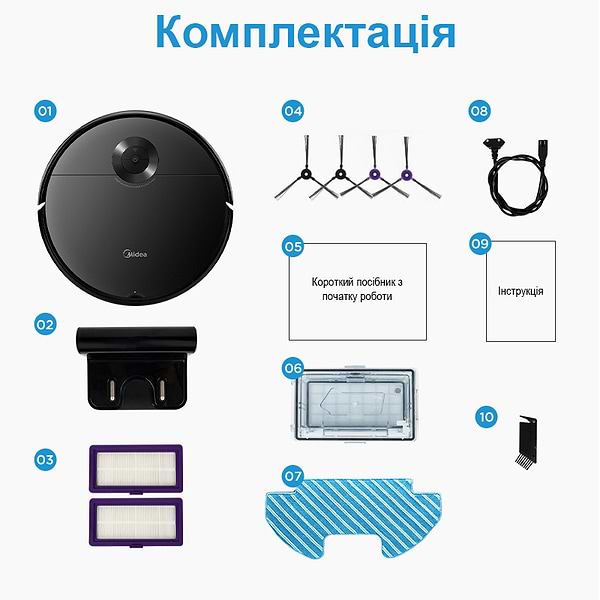 Фото - Уцінка - Робот-пилосос миючий Midea I5C