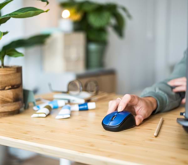 Фото - Миша бездротова Trust Yvi+ Silent WL ECO Blue (24551)