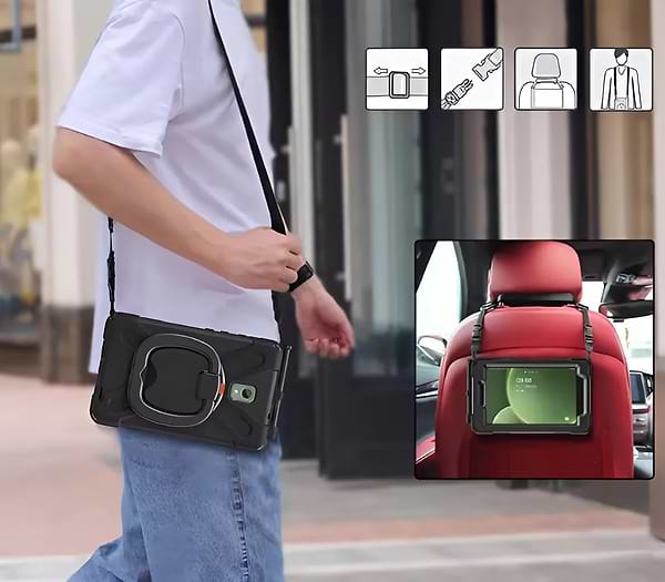 Фото - Чохол для планшета BeCover Heavy Duty Case With Stand Holder for Samsung Galaxy Tab Active 3 SM-T570/SM-T575/SM-T577 8" Black (713450)