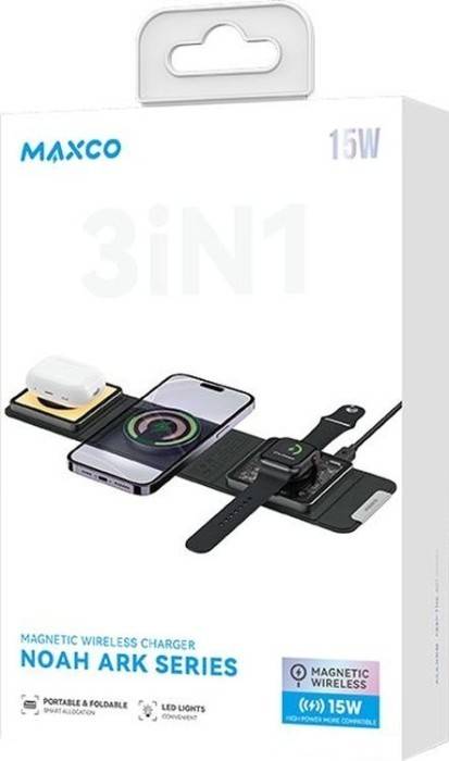 Фото - Беспроводное зарядное устройство Maxco 3in1 15W multi-compatiblity (MCW-02)