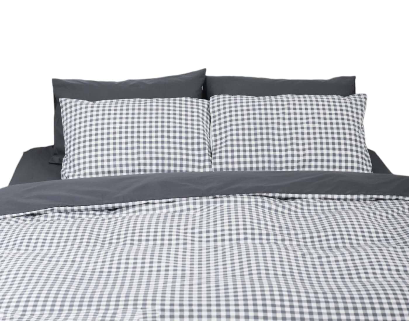 Комплект постельного белья Moon&Star 160х220х2 нав. 2х50х70 Gray Square Ranforce Elite (MS-820000031) - Фото 1