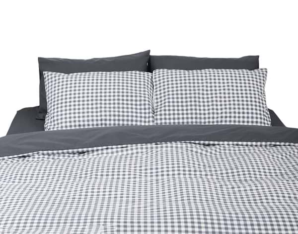 Фото - Комплект постельного белья Moon&Star 160х220х2 нав. 2х50х70 Gray Square Ranforce Elite (MS-820000031)