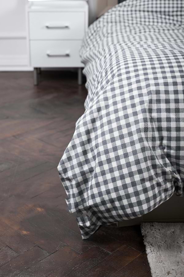 Фото - Комплект постельного белья Moon&Star 160х220х2 нав. 2х50х70 Gray Square Ranforce Elite (MS-820000031)