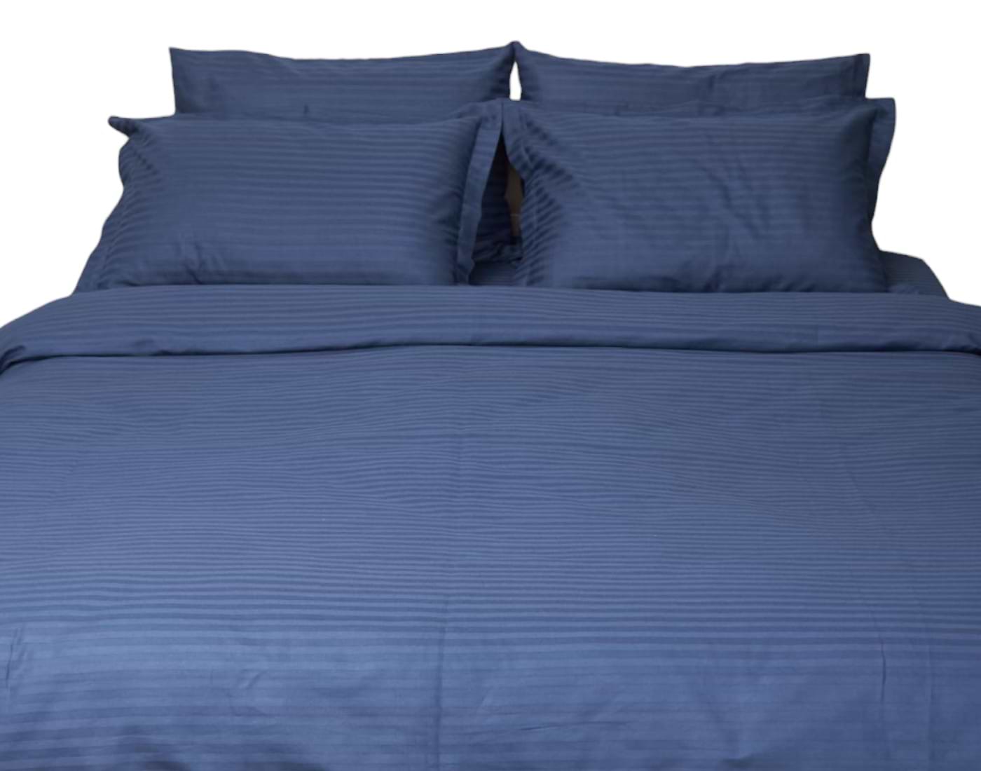 Комплект постельного белья Moon&Star 160х220х2 нав. 2х50х70 Delfi Blue Satin Stripe (MS-820000521)