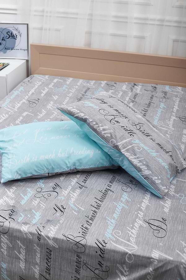 Фото - Комплект постельного белья Moon&Star 160х220х2 нав. 4х70х70 Autograph Mind Бязь Gold Люкс (MS-820000729)