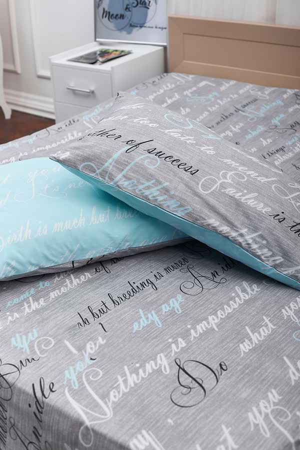 Фото - Комплект постельного белья Moon&Star 160х220х2 нав. 4х70х70 Autograph Mind Бязь Gold Люкс (MS-820000729)