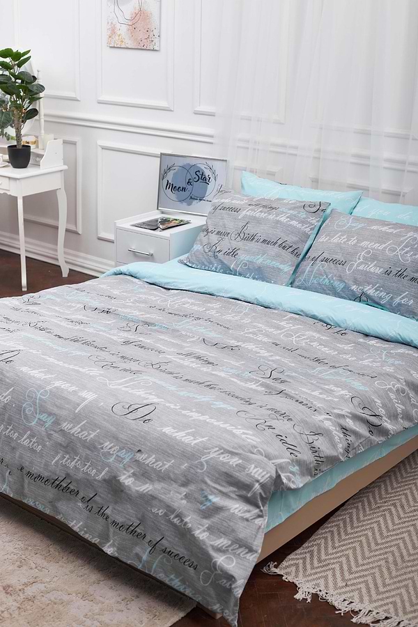 Фото - Комплект постільної білизни Moon&Star King Size 220x240 Autograph Бязь Gold Люкс (MS-820000730)