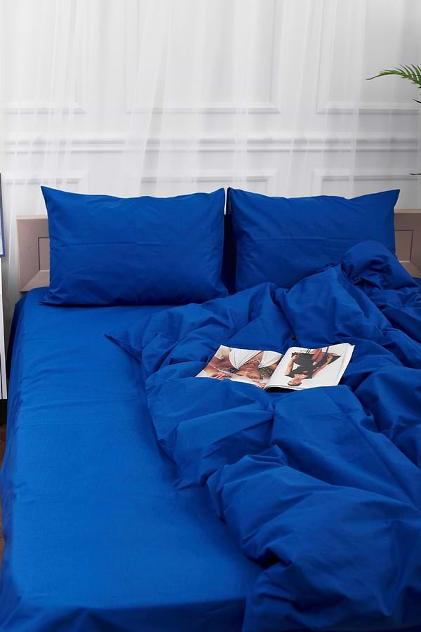 Фото - Комплект постільної білизни Moon&Star 160х220х2 нав. 4х70х70 Blue Бязь Gold Люкс (MS-820000834)