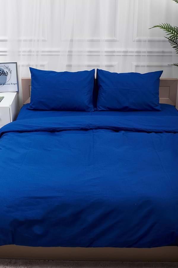 Фото - Комплект постільної білизни Moon&Star 160х220х2 нав. 4х70х70 Blue Бязь Gold Люкс (MS-820000834)