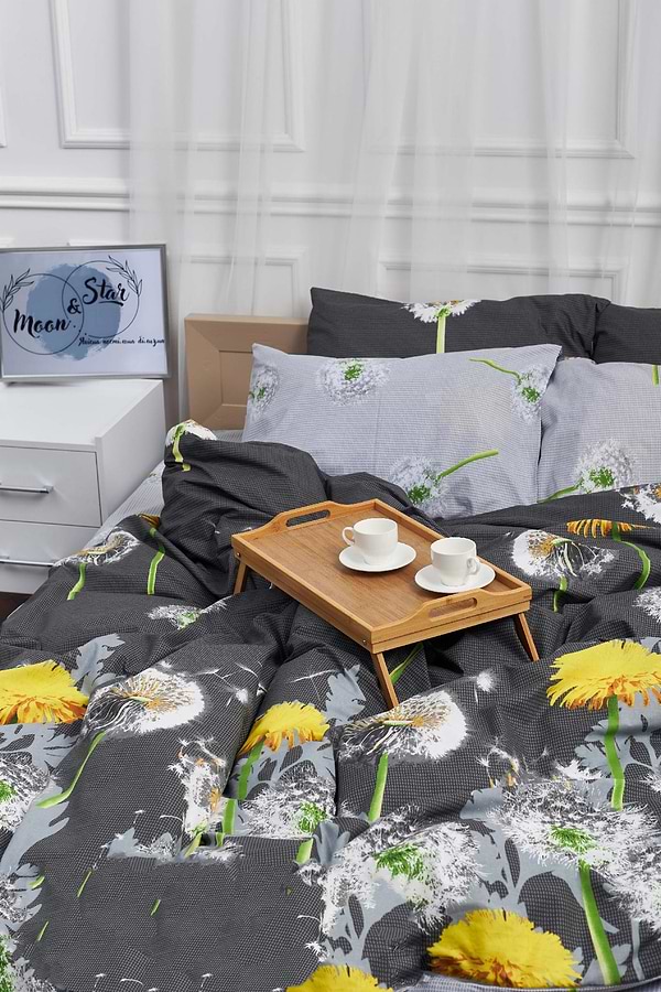 Фото - Комплект постельного белья Moon&Star 160х220х2 нав. 2х50х70 Dandelion Бязь Gold Люкс (MS-820000971)