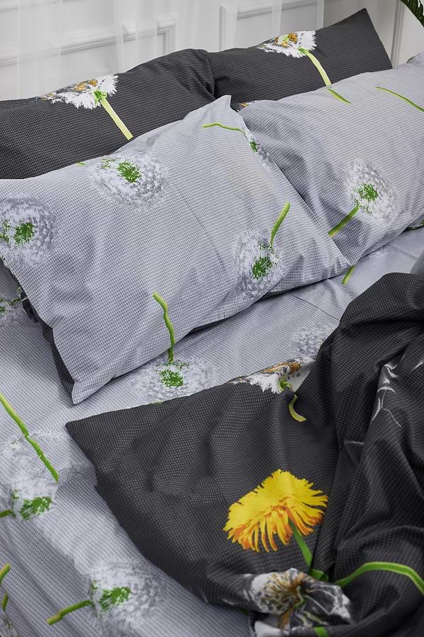 Фото - Комплект постельного белья Moon&Star 160х220х2 нав. 2х50х70 Dandelion Бязь Gold Люкс (MS-820000971)