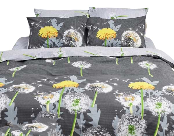 Фото - Комплект постельного белья Moon&Star 160х220х2 нав. 2х50х70 Dandelion Бязь Gold Люкс (MS-820000971)