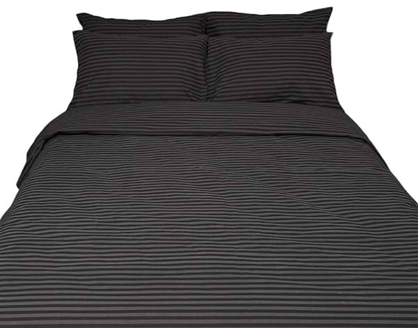 Фото - Комплект постільної білизни Moon&Star 160х220х2 нав. 4х70х70 Gray Stripe Бязь Gold Люкс (MS-820001112)