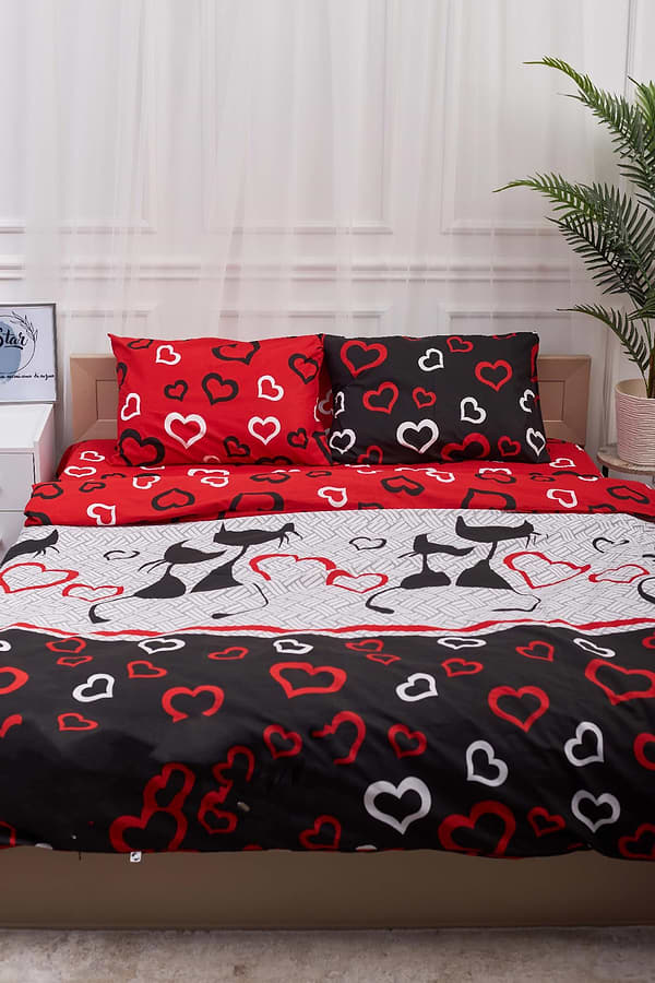 Фото - Комплект постельного белья Moon&Star 160х220х2 нав. 2х50х70 Love Cats Бязь Gold Люкс (MS-820001179)