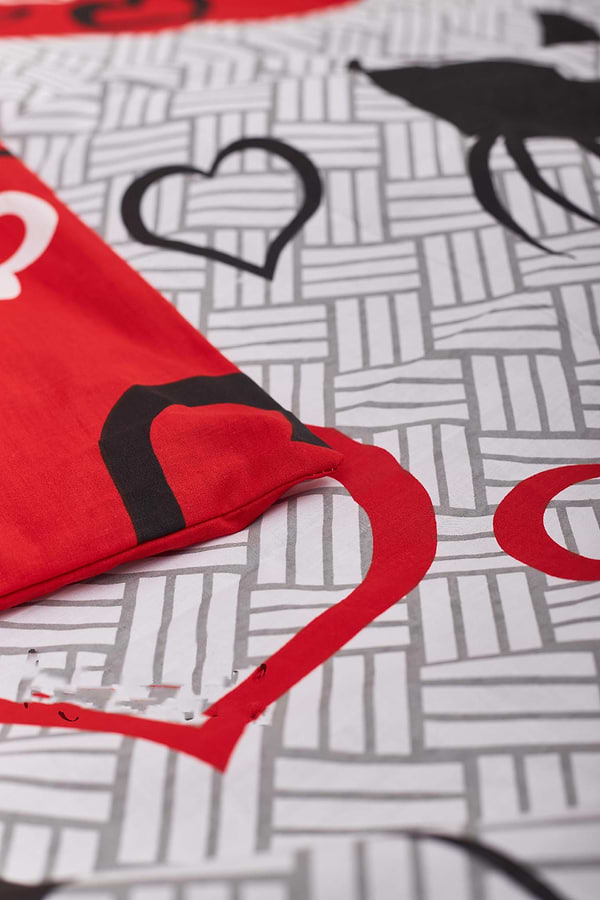 Фото - Комплект постельного белья Moon&Star 160х220х2 нав. 2х50х70 Love Cats Бязь Gold Люкс (MS-820001179)