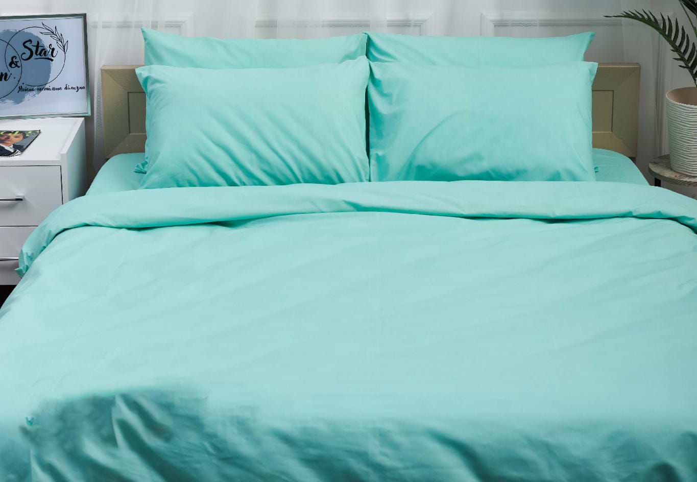 Комплект постільної білизни Moon&Star 160х220х2 нав. 4х50х70 Mind Бязь Gold Люкс (MS-820001212)