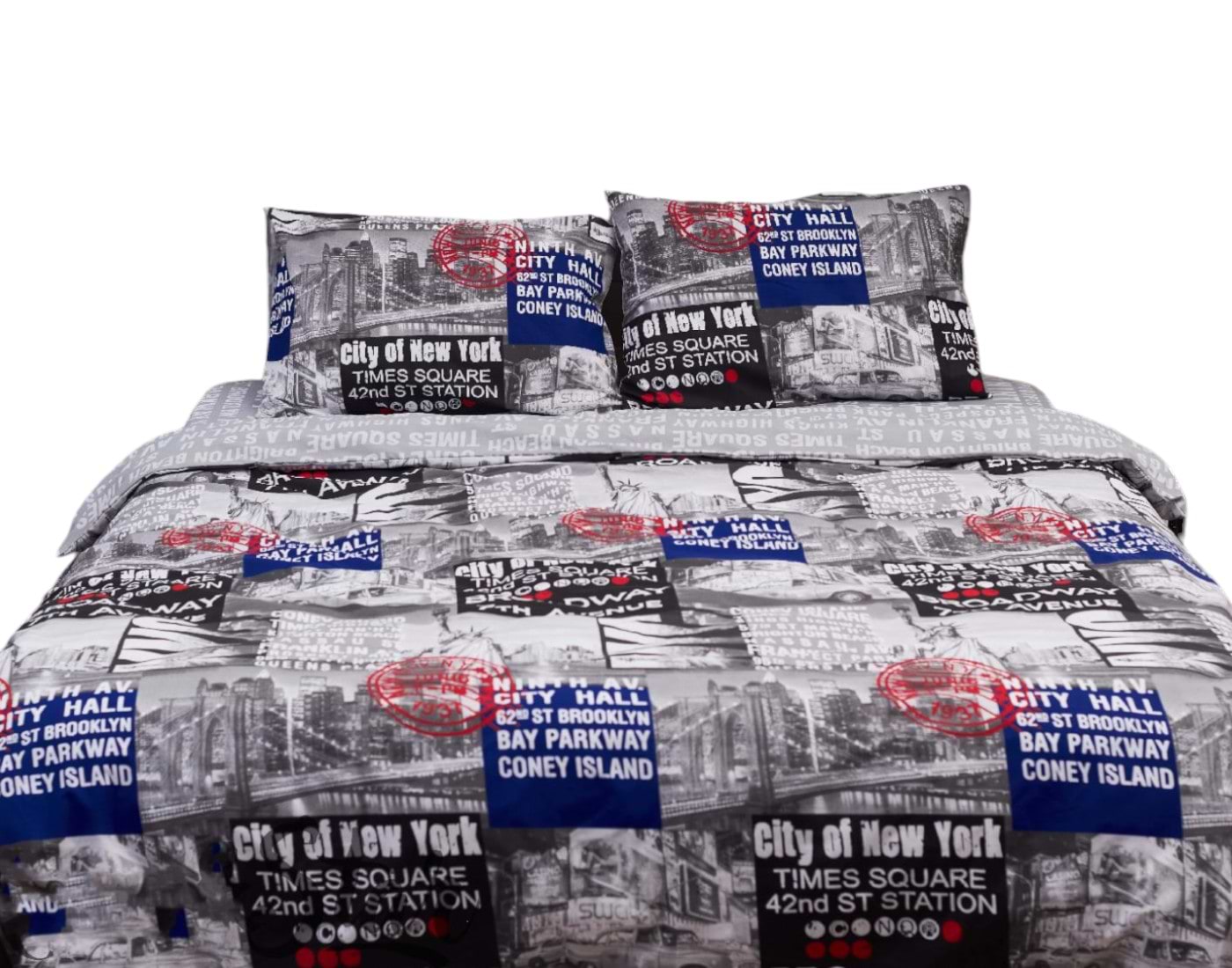 Комплект постільної білизни Moon&Star 160х220х2 нав. 4х70х70 New York Бязь Gold Люкс (MS-820001245)