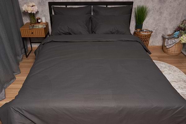 Фото - Комплект постільної білизни Moon&Star 143х210х2 нав. 2х50х70 Sweat Gray Бязь Gold Люкс (MS-820001346)