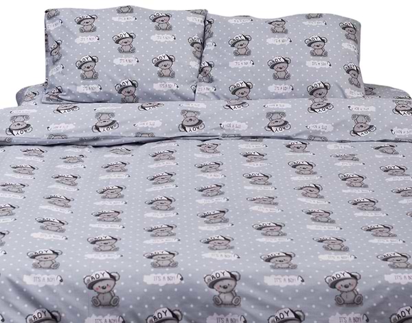 Фото - Комплект постільної білизни Moon&Star 160х220х2 нав. 4х70х70 Teddy Boy Бязь Gold Люкс (MS-820001387)