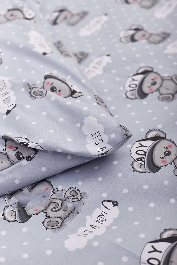 Фото - Комплект постільної білизни Moon&Star 160х220х2 нав. 4х70х70 Teddy Boy Бязь Gold Люкс (MS-820001387)