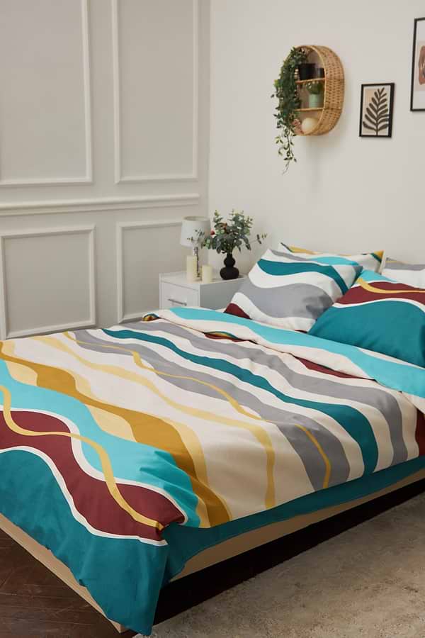 Фото - Комплект постільної білизни Moon&Star 160х220х2 нав. 4х70х70 Tangerine Мікросатин Premium (MS-820001457)