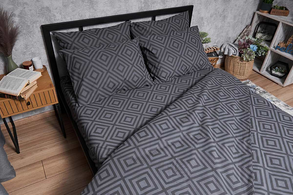 Фото - Комплект постельного белья Moon&Star Бязь Gold Люкс Storm 175х210 (MS-820004664)