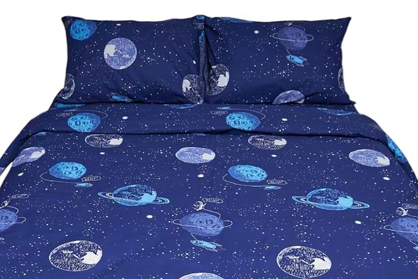 Фото - Комплект постельного белья Moon&Star Бязь Gold Люкс Planets 175х210 (MS-820004804)