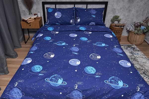 Фото - Комплект постельного белья Moon&Star Бязь Gold Люкс Planets 175х210 (MS-820004801)