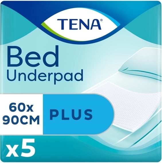 Одноразова пелюшка Tena Bed Plus 60х90см, 5 шт. - Фото 1