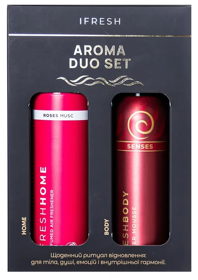 Подарочный набор для ухода за телом iFresh Aroma Duo Set senses +rose musc (4820268105189)