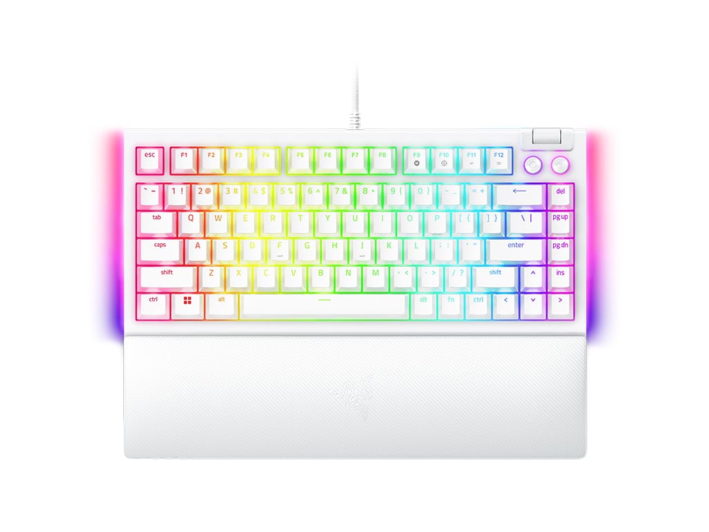 Фото - Клавіатура дротова ігрова Razer BlackWidow V4 75% White (RZ03-05001700-R3M1)