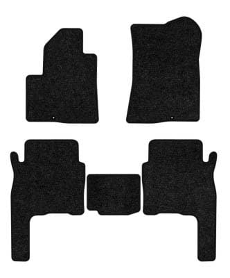 Килимки ворсові в салон авто EVAtech Standard для Hyundai Santa FE (CM) 5 seats 2006-2010 2 покоління SUV Korea чорний кант HY33308CBB5KD3VEB