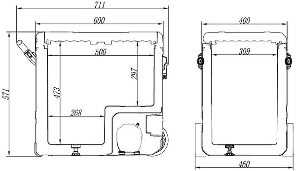 Фото - Холодильник автомобільний Brevia 60 л (22645)