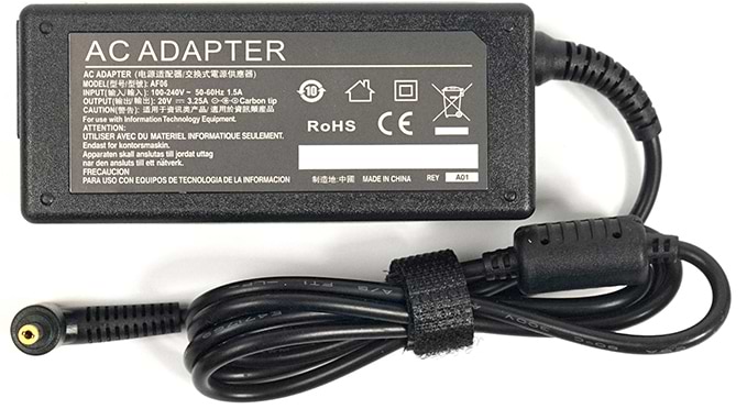 Зарядное устройство для ноутбука PowerPlant IBM/Lenovo 220V 20V 65W 3.25A (IB65H4017) - Фото 1