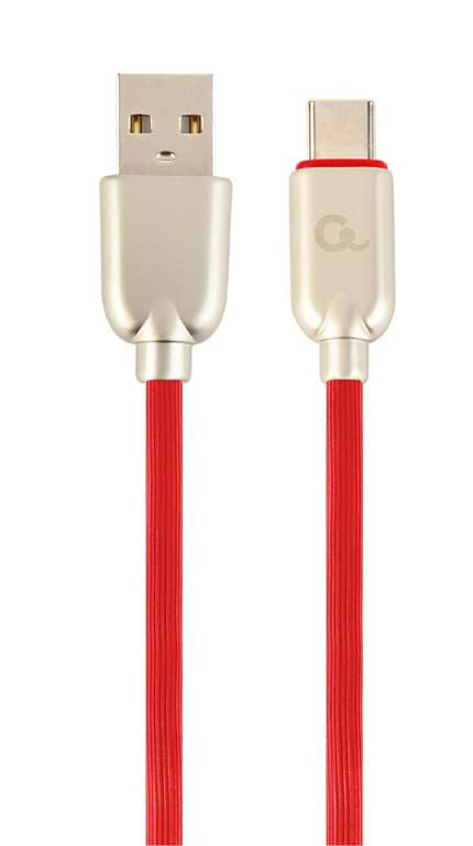 Кабель Cablexpert USB 2.0 A - USB Type-C Premium 1m Red (CC-USB2R-AMCM-1M-R)