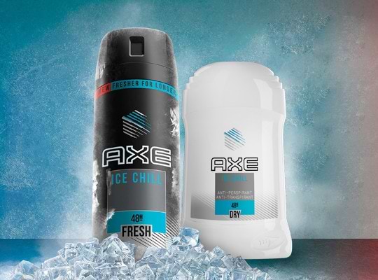 Фото - Дезодорант аэрозольный AXE Айс Чил 150 мл