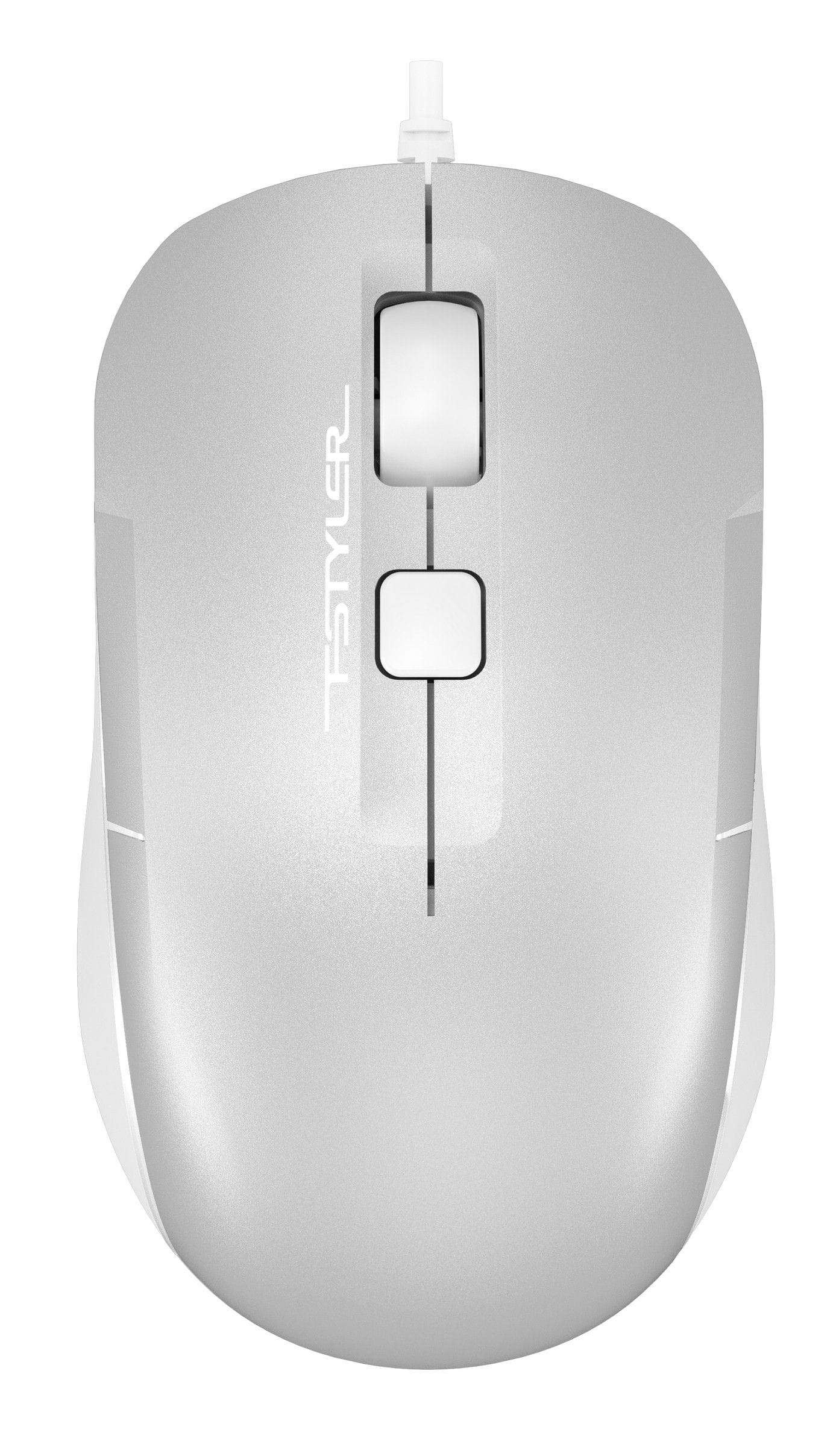 Миша дротова A4tech Fstyler FM26 Icy White - Фото 1
