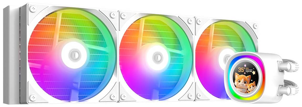 Водяна система охолодження ID-Cooling FX360 LCD White