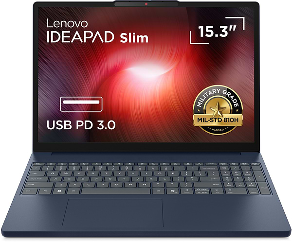 Фото - Уценка - Ноутбук Lenovo IdeaPad Slim 3 15IRH10 (83K100DQRA) Cosmic Blue
