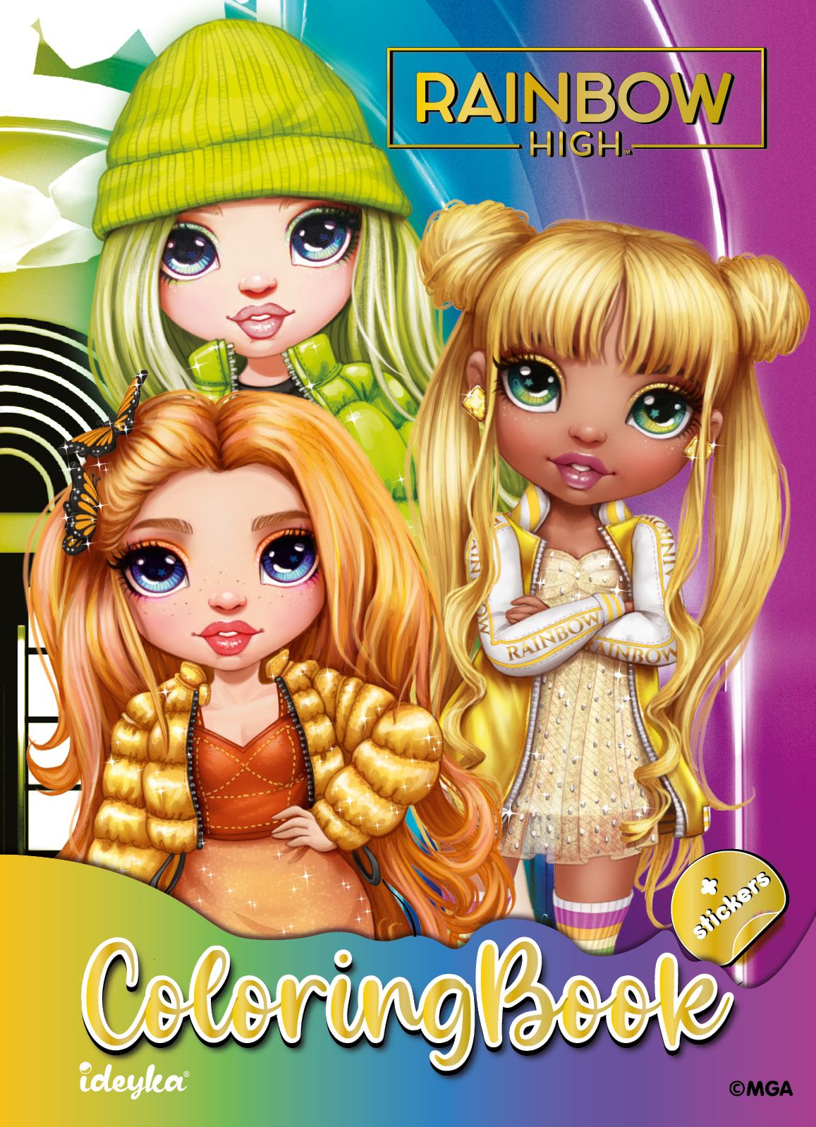 Розмальовки Ideyka зі стікерами Rainbow (LCB10)