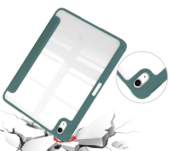 Фото - Чехол для планшета Becover Soft Edge с креплением Apple Pencil для Apple iPad 10.9" (2022/2024)/iPad (А16) 2025 11" Dark Green (709182)