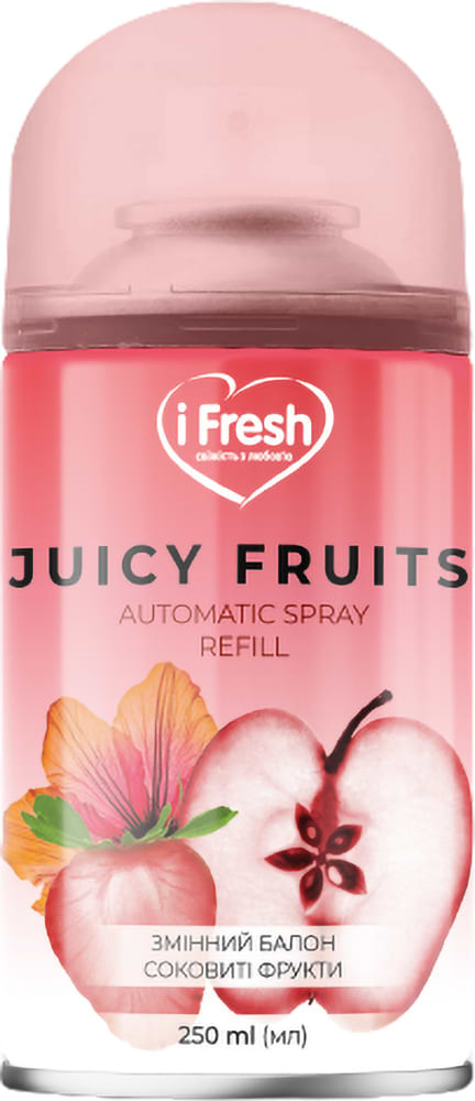 Фото - Змінний балон до освіжувача повітря iFresh juice fruits 250 мл (4820268100191)