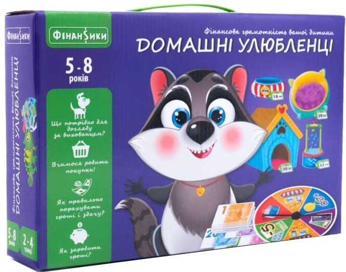 Настільна гра розвиваюча (5-7 років) Vladi Toys Домашні улюбленці, укр. (VT2312-07) - Фото 1