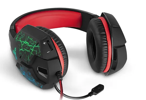 Фото - Гарнітура дротова ігрова REAL-EL GDX-7750 Black/Red