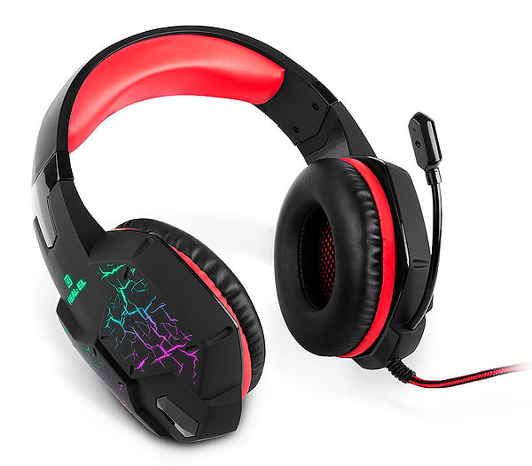 Фото - Гарнітура дротова ігрова REAL-EL GDX-7750 Black/Red